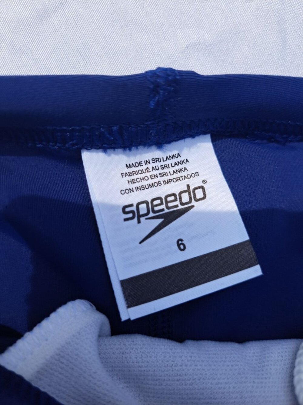 New Speedo Boys UPF 50+ Jammer Swim Shorts Size 6 Chlorine-Resistant Navy Blue - Picture 3 of 8